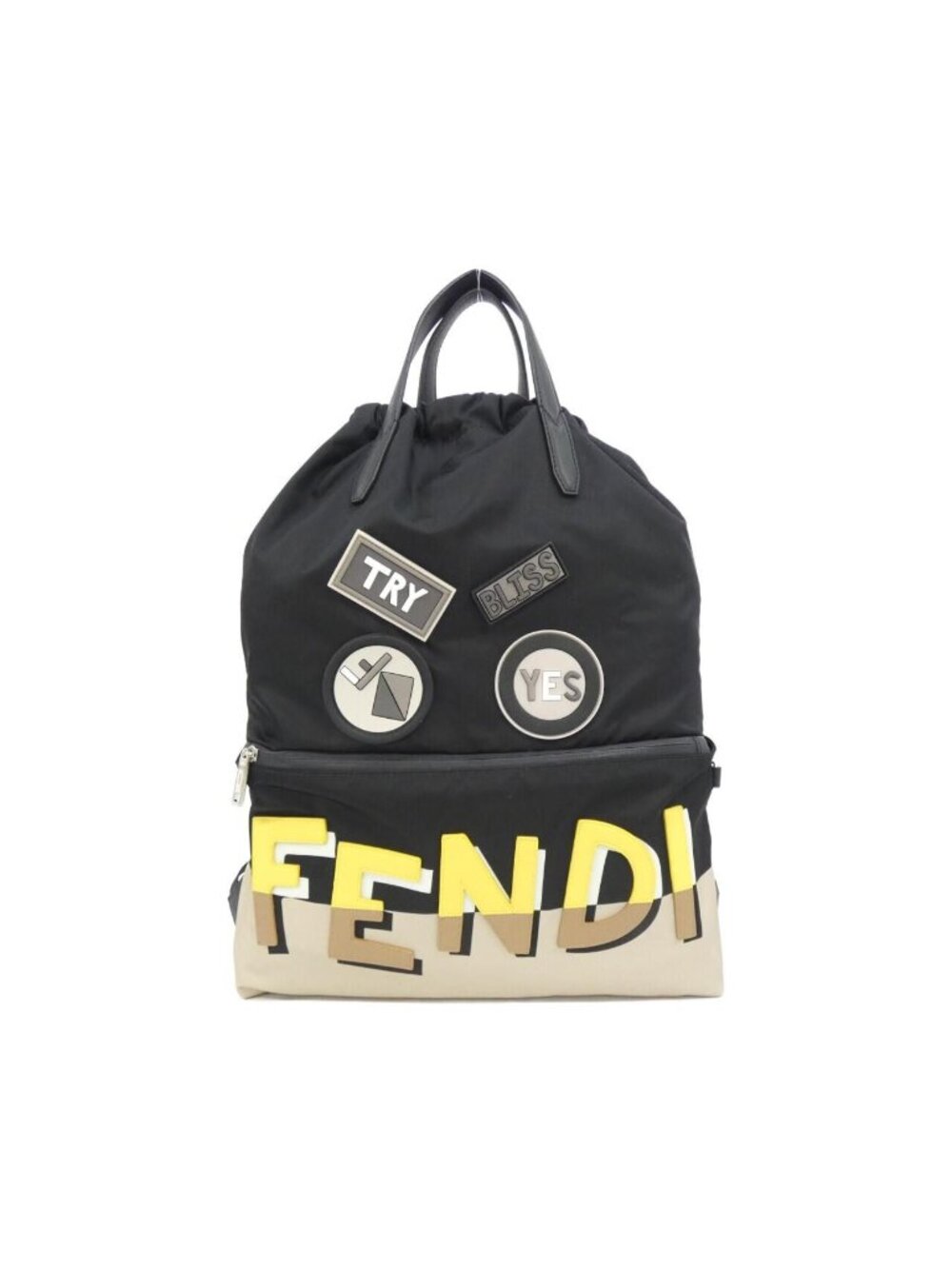 Fendi Vocabulary Backpack Silver